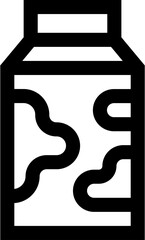 Transparent Milk icon. Milk isolated on transparent background.