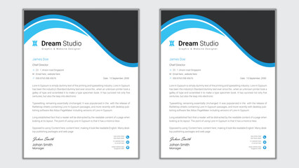 letterhead design social media post roll up 