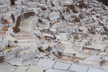 Salinas de Maras Peru - Salineras de Maras - Salt terrace in Peru- Salt Landscape 