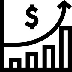 Transparent Profits icon. Profits isolated on transparent background.