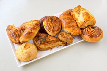 Turkish homemade sweet and savory cookies .Tatli tuzlu kurabiye. Kuru pasta