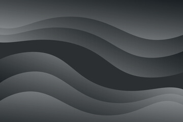 Vector abstract background of black wavy color