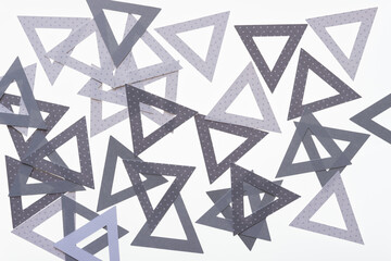 machine cut scrapbook paper triangle or triangular forms
