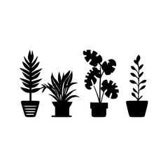 Plants - Minimalist and Flat Logo - Vector illustration
