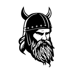 Viking | Minimalist and Simple Silhouette - Vector illustration