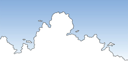 cloud in blue sky background