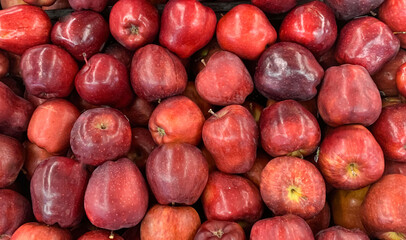 Fresh produce red apples good for multimedia background group of red ripe apples