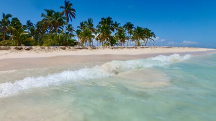 Caribbean Island of Cayo Levantado in Samana Bay, Dominican Republic
