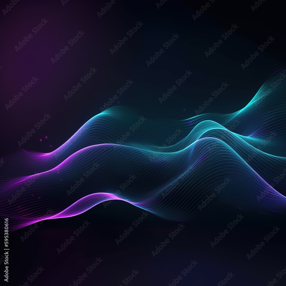 Poster abstract fractal background. generative ai