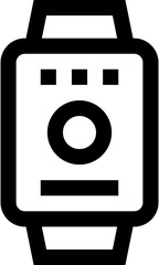 Transparent Smartwatch icon. Smartwatch isolated on transparent background.