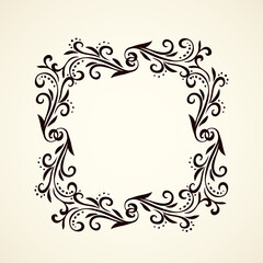 Vignette. Vector drawing