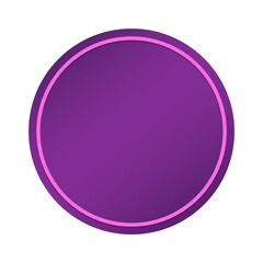 purple banner circle frame and dot