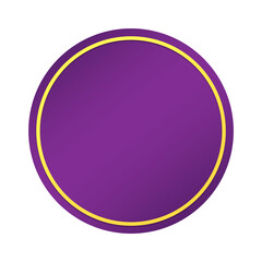 purple banner yellow circle frame and dot