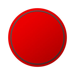 red banner black circle frame and dot