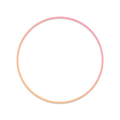 pink banner circle frame and dot