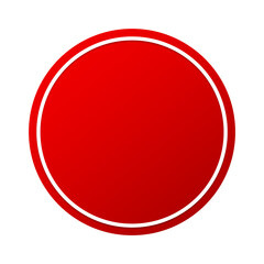 red banner white circle frame and dot