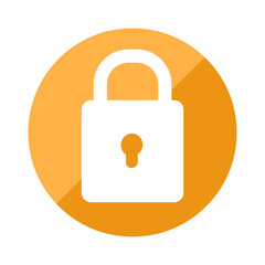 orange lock icon