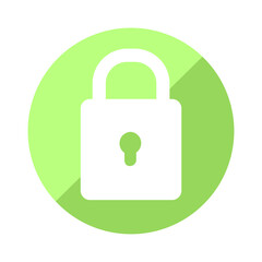 green lock icon
