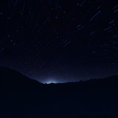 Fototapeta na wymiar Sternehimmel Nachts