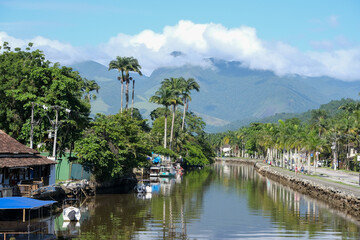 River in Paraty, Costa Verde, State of Rio de Janeiro, Brazil.