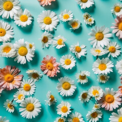 Obraz premium Flower background. Illustration AI Generative.