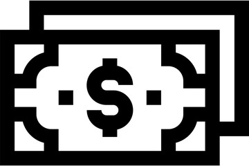 Transparent Money icon. Money isolated on transparent background.