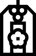 Transparent Omamori icon. Omamori isolated on transparent background.