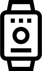 Transparent Smartwatch icon. Smartwatch isolated on transparent background.