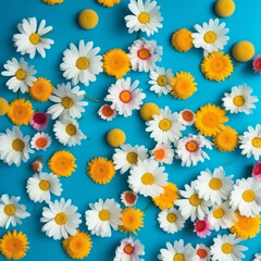 Obraz premium Flower background. Illustration AI Generative.