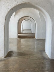 Corridor with arches on Old San Juan Fort