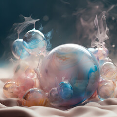 Crystal color bubble ball