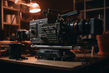 Fototapeta na wymiar A basic visual narrative for filmmaking and video production. Generative AI