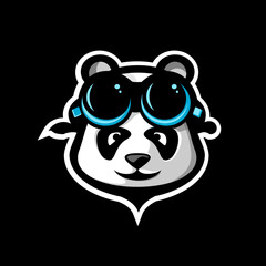 panda animal face design vector