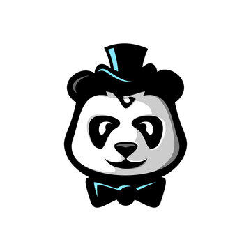 panda animal face design vector