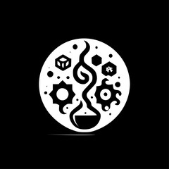 Science | Black and White Vector illustration