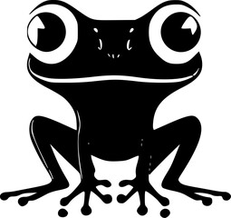 Frog - High Quality Vector Logo - Vector illustration ideal for T-shirt graphic