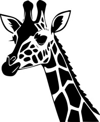 Fototapeta na wymiar Giraffe - High Quality Vector Logo - Vector illustration ideal for T-shirt graphic