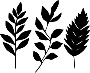 Leaves - Minimalist and Flat Logo - Vector illustration