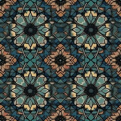 Seamless Arabic Pattern Background Oriental Islamic Ornament