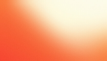 Orange white gradient background, grainy texture smooth color gradient noise texture, copy space