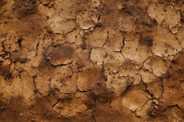 dry and cracked soil surface. Generative AI