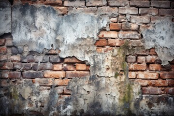 old brick wall background. Generative AI