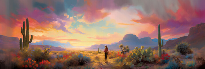 Desert Panorama Painting