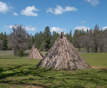Miwok Cedar Bark Teepee