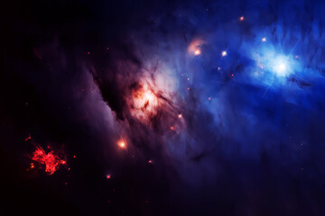 A beautiful purple galaxy. Background. Elements of this image furnished NASA.