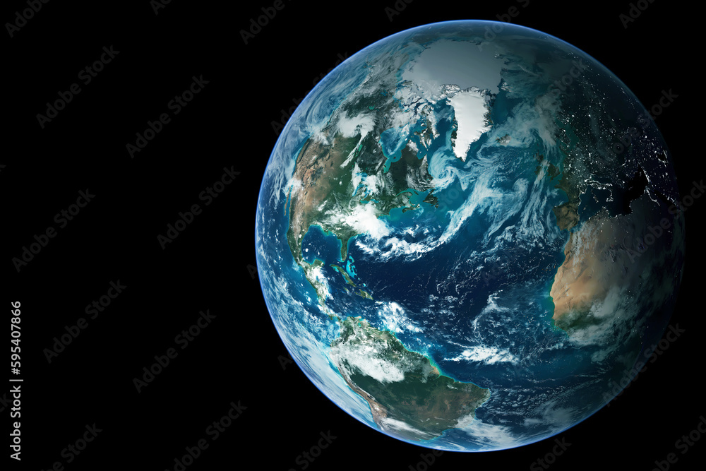 Canvas Prints planet earth on a black background. elements of this image furnished nasa.