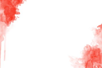 Abstract Red Watercolor Splashes Background