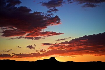 Sunset over Thumb Butte Prescott, Arizona