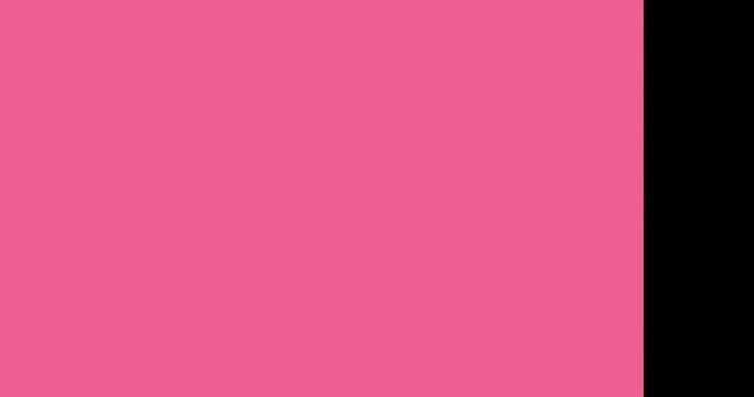 Simple transition animation. Modern pink shapes transition in horizontal direction on black background.