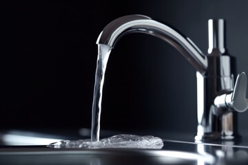 Faucet from which water flows, Generative AI